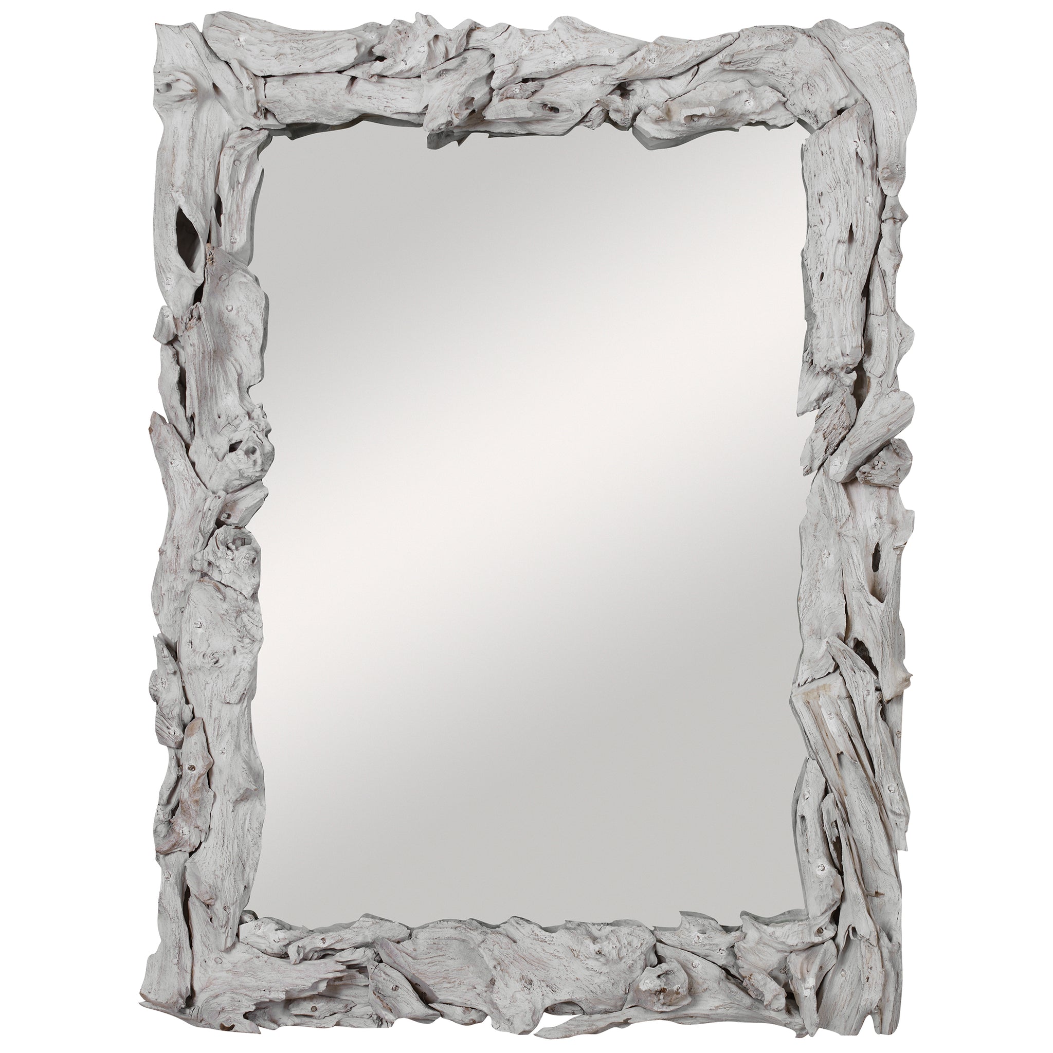 Uttermost Rio Whitewash Teak Mirror