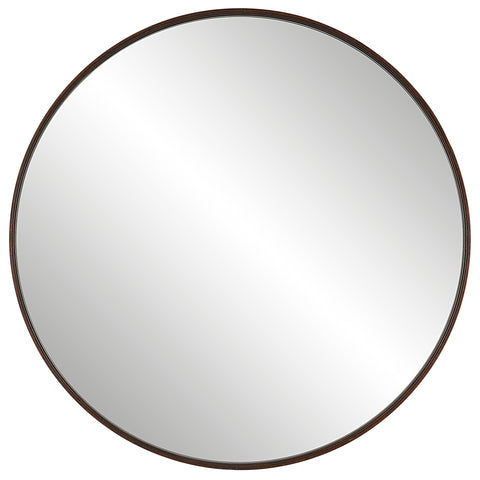 Uttermost Eden Mahogany Round Mirror