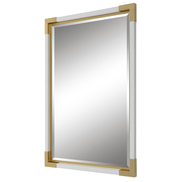 Uttermost Malik White & Gold Mirror