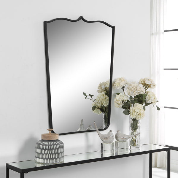 Uttermost Tiara Curved Iron Mirror