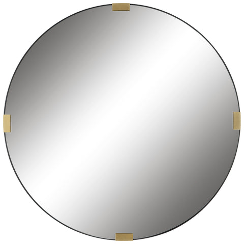 Uttermost Clip Modern Round Mirror