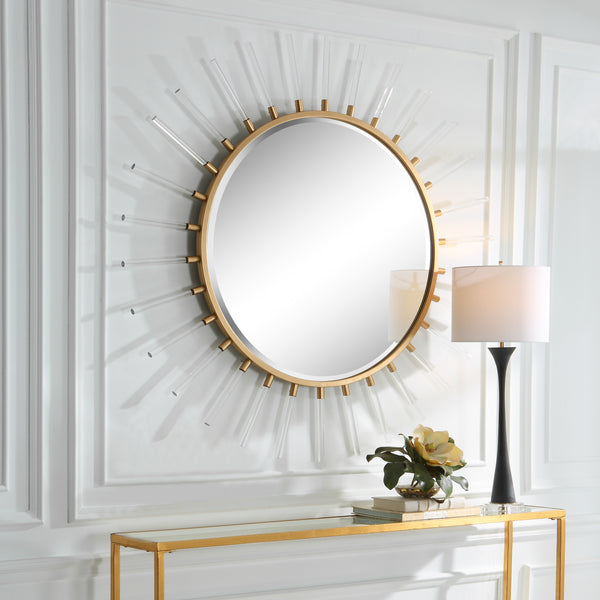 Uttermost Oracle Round Starburst Mirror