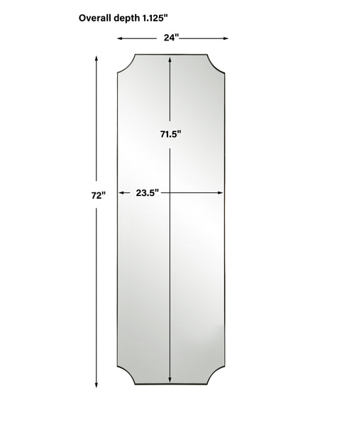 Uttermost Lennox Nickel Tall Mirror