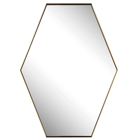 Uttermost Ankara Brass Hexagon Mirror