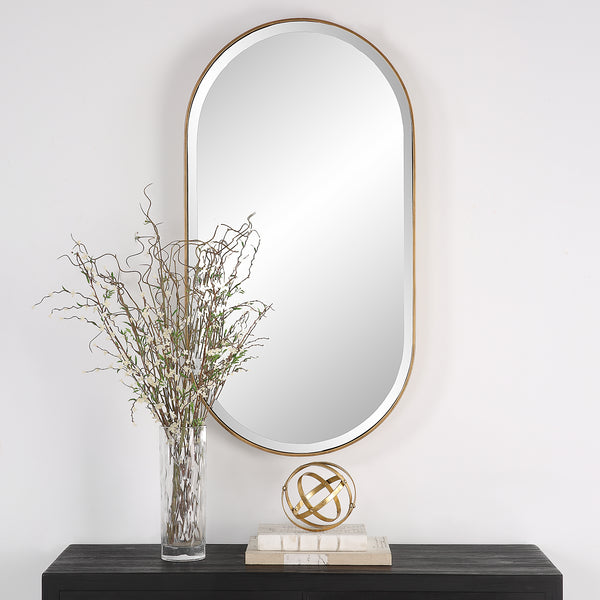 Uttermost Lago Oval Gold Mirror