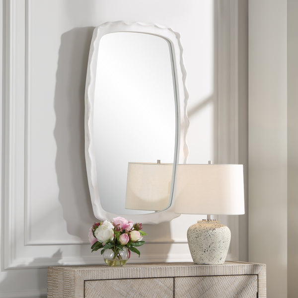 Uttermost Marbella White Mirror 