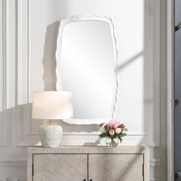 Uttermost Marbella White Mirror 