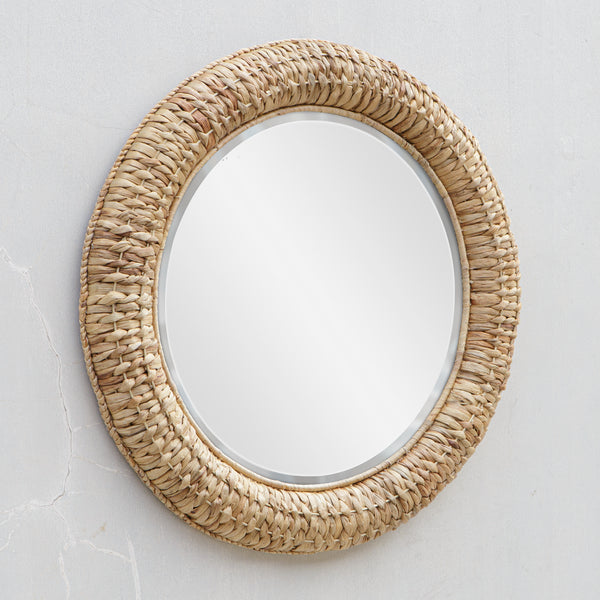 Uttermost Twisted Seagrass Round Mirror