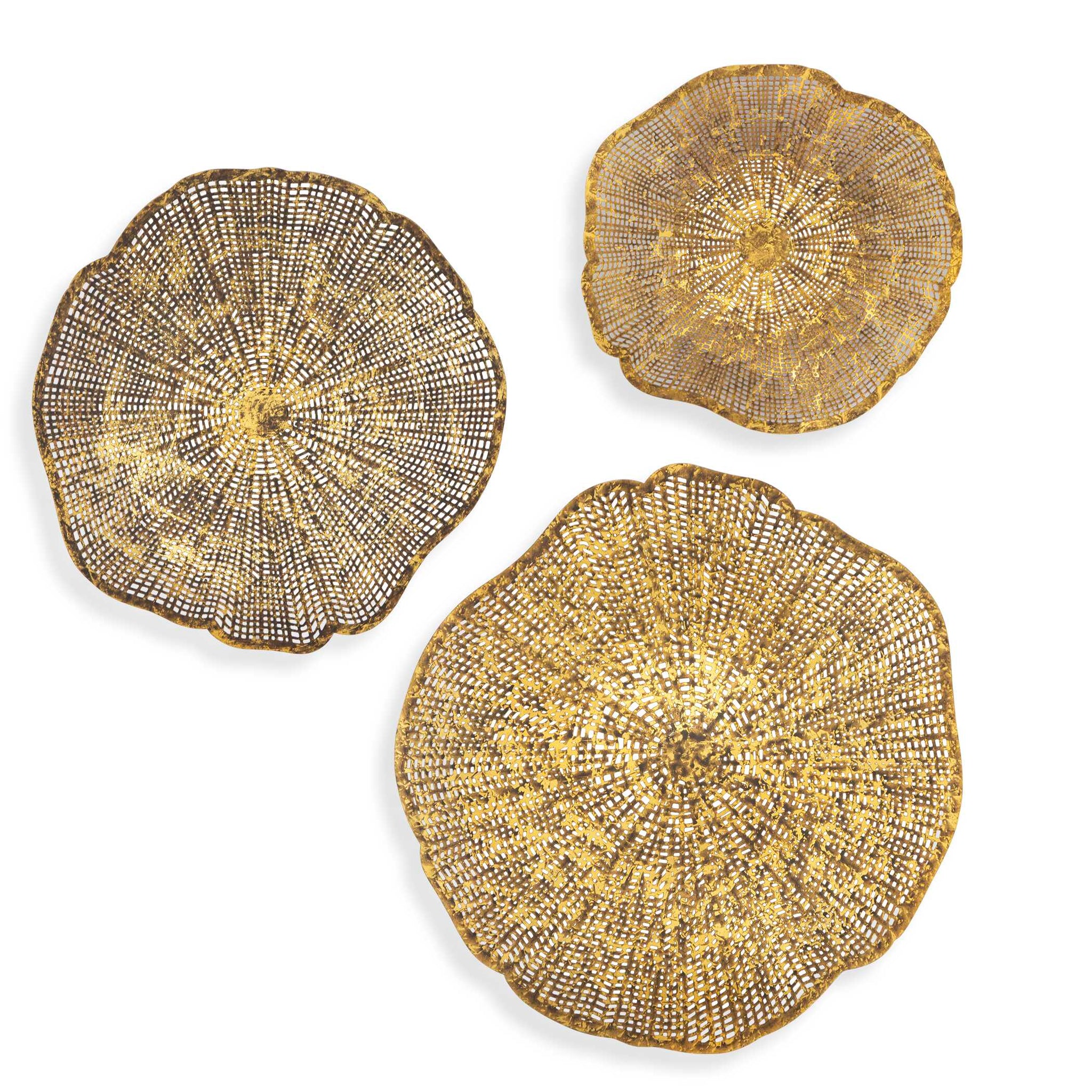 Uttermost Radiance Gold Metal Wall Decor Set/3