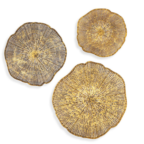 Uttermost Radiance Gold Metal Wall Decor Set/3