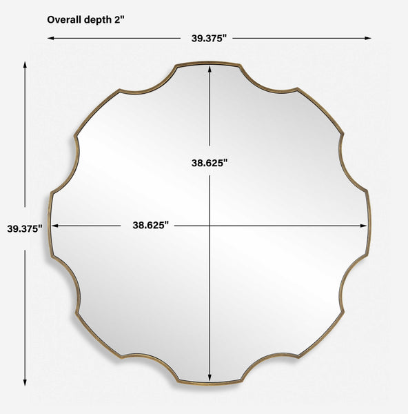 Uttermost Gearing Up Bronze Mirror