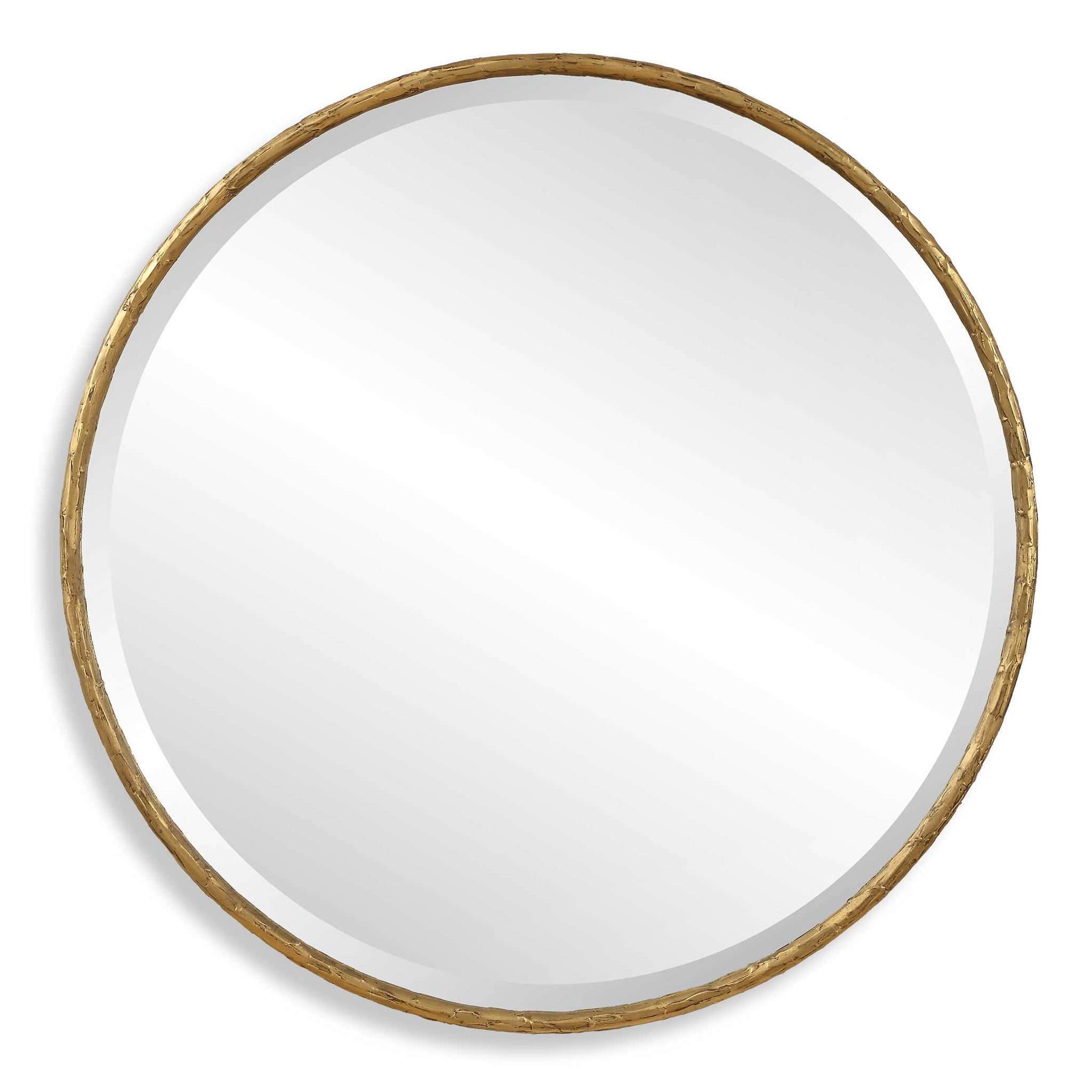 Uttermost Sutton Aged Gold Round Mirror