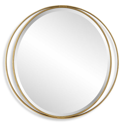 Uttermost Rhodes Gold Round Mirror