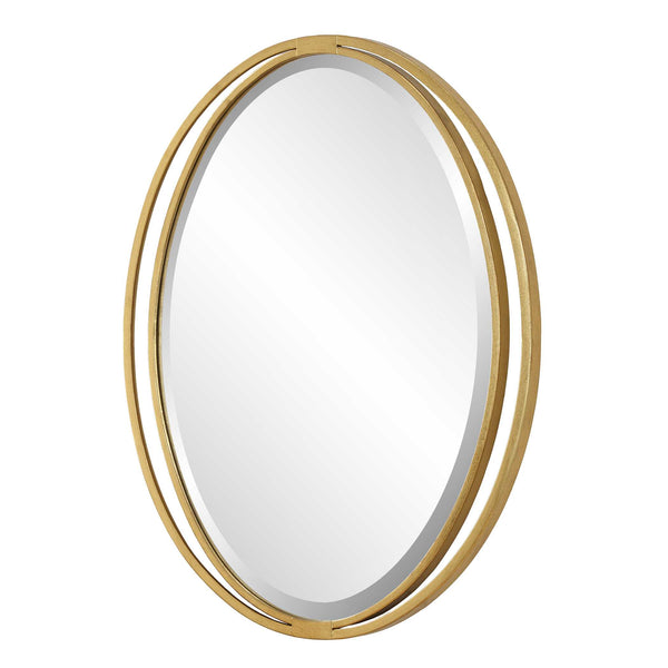 Uttermost Rhodes Gold Oval Mirror