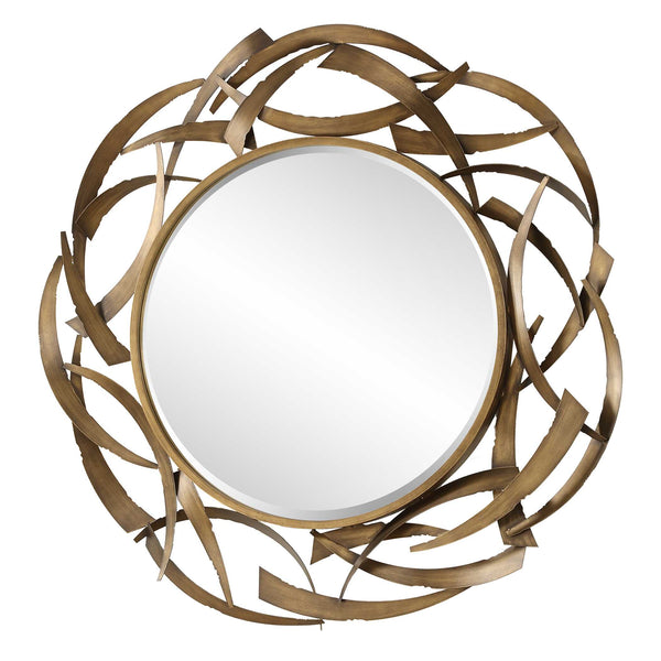 Uttermost Cutting Edge Bronze Round Mirror