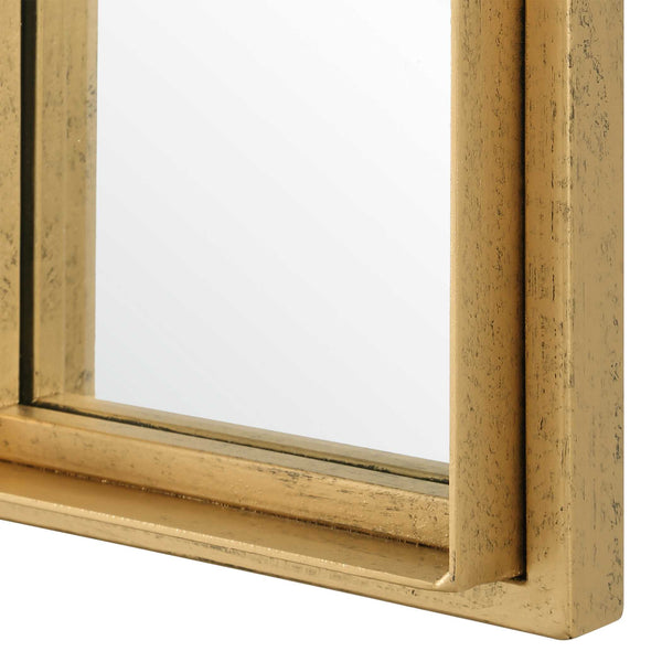 Uttermost Spurgeon Gold Window Mirror
