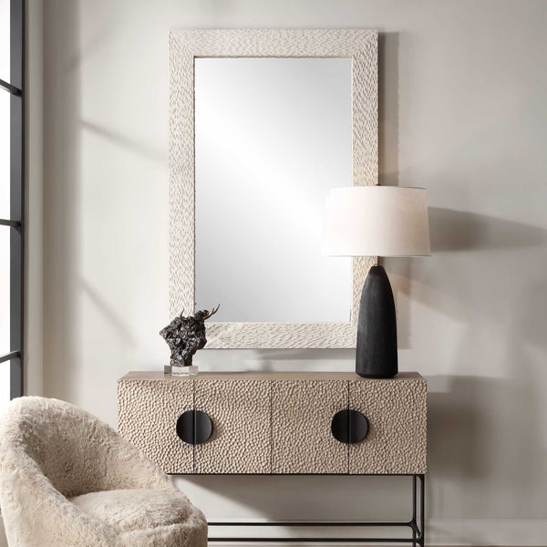 Uttermost Everett Ivory Stone Mirror