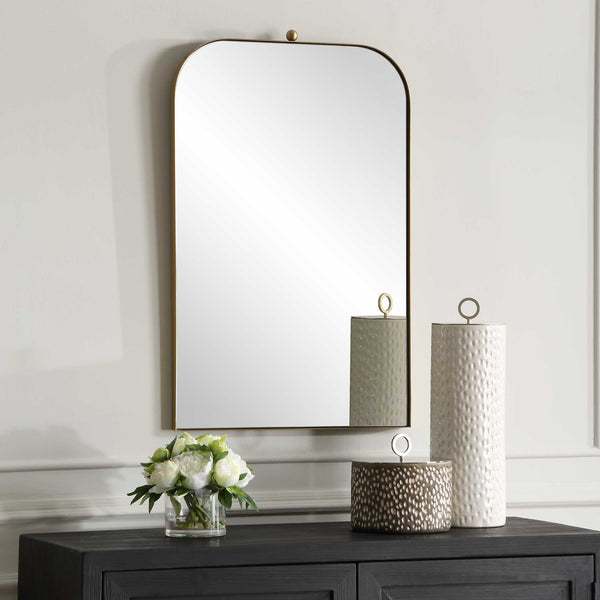 Uttermost Cassidy Brass Arch Mirror