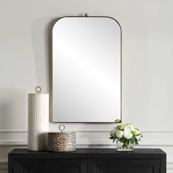 Uttermost Cassidy Brass Arch Mirror
