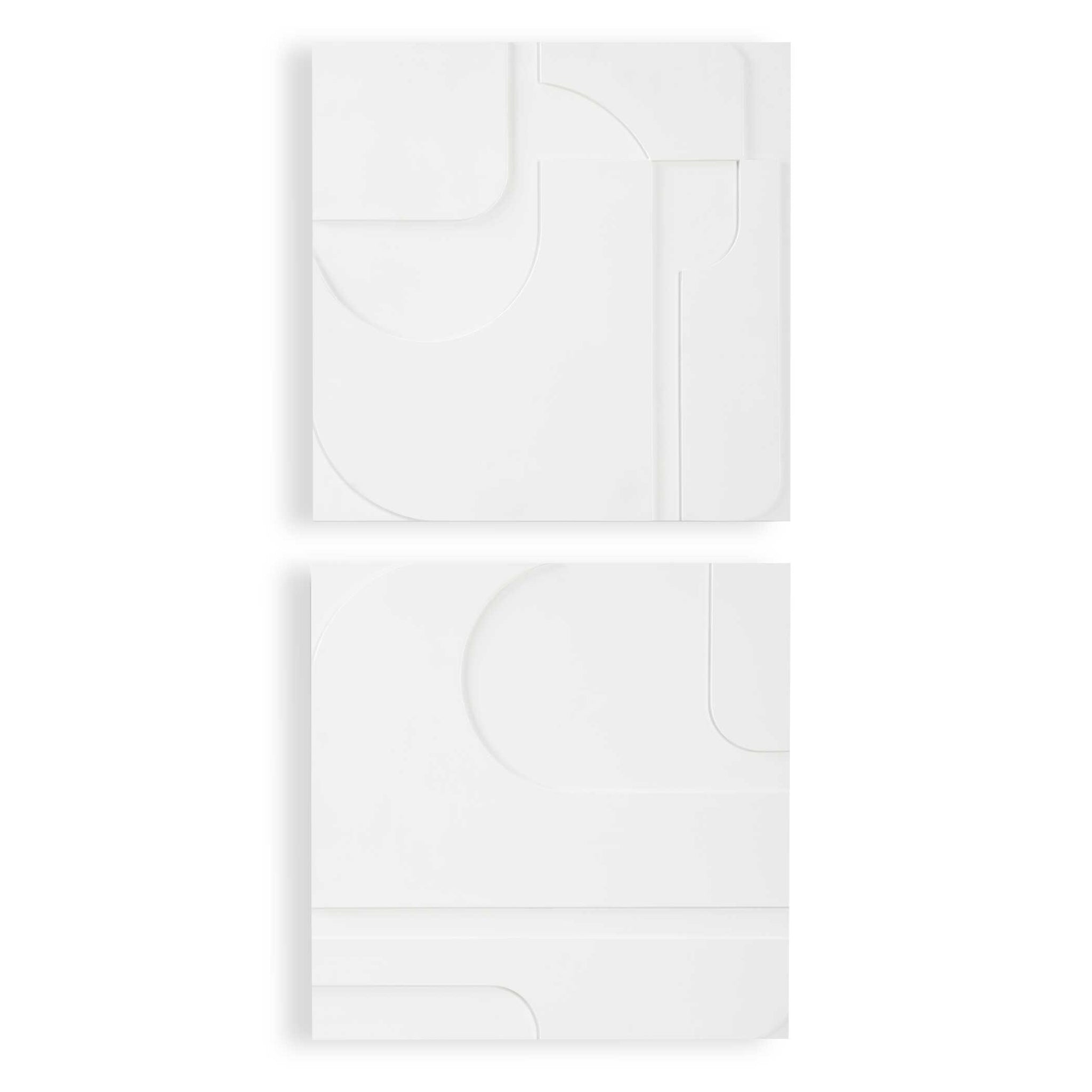 Uttermost Contours White Wall Decor Set/2