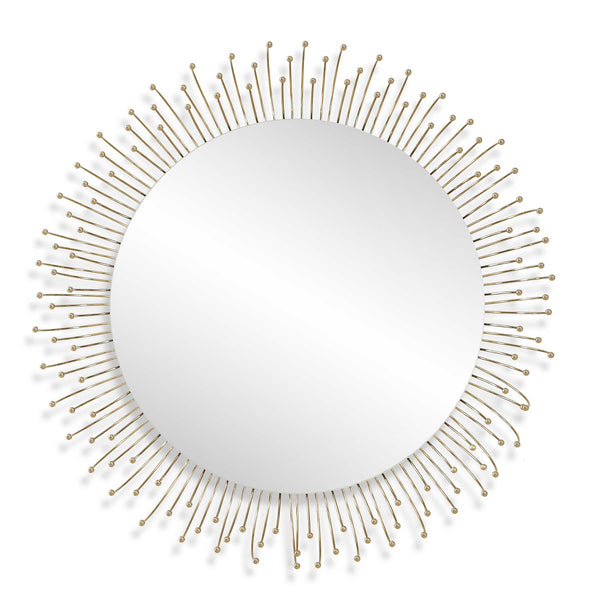 Uttermost Aga Round Gold Mirror