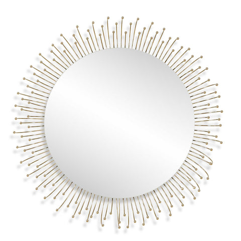 Uttermost Aga Round Gold Mirror