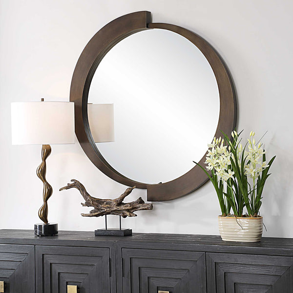 Uttermost Reverse Round Mirror
