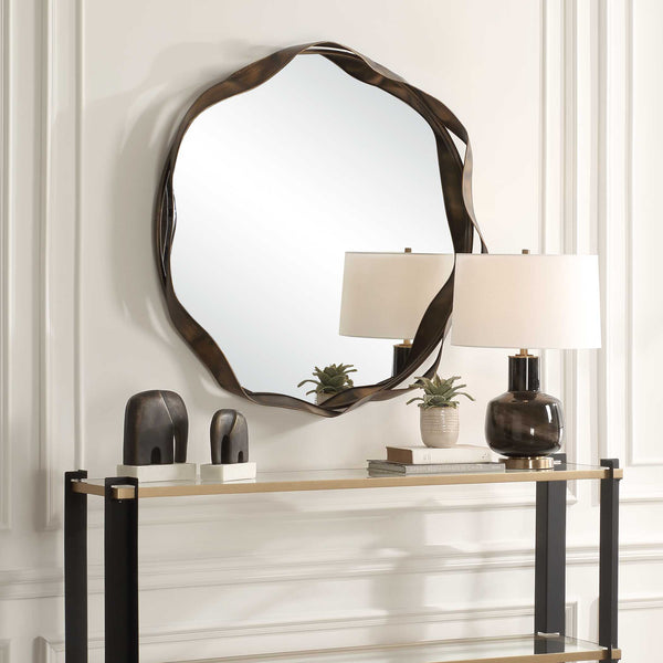 Uttermost Catch The Wave Round Mirror