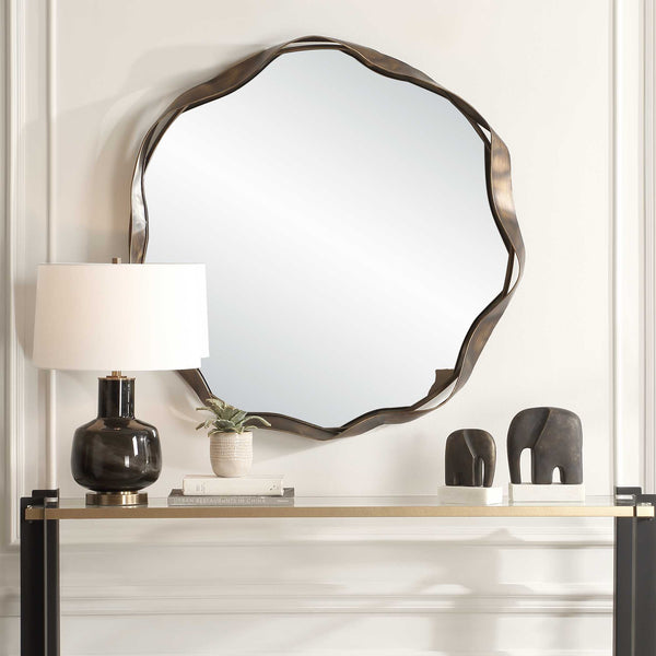Uttermost Catch The Wave Round Mirror