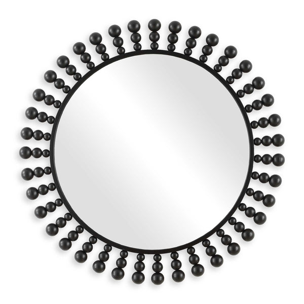 Uttermost Aziel Round Black Mirror