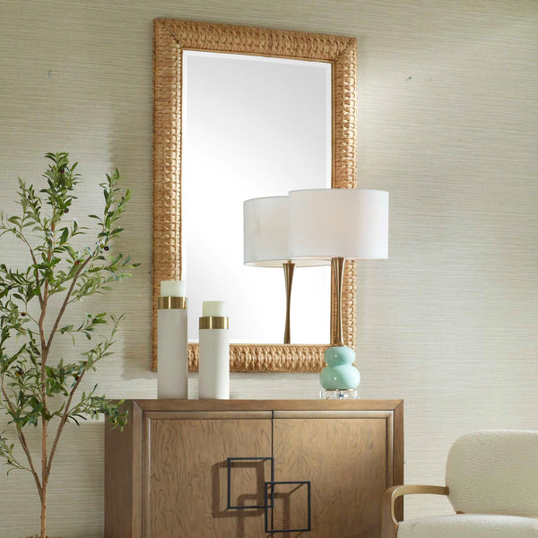 Uttermost Twisted Seagrass Large Mirror