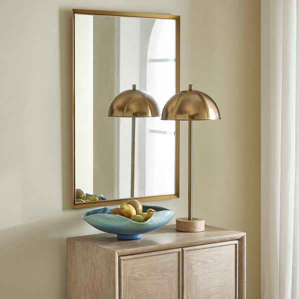 Uttermost Heisler Brass Mirror