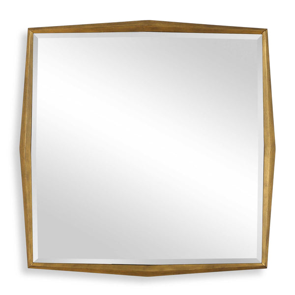 Uttermost On Point Square Gold Mirror