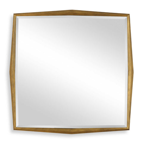 Uttermost On Point Square Gold Mirror
