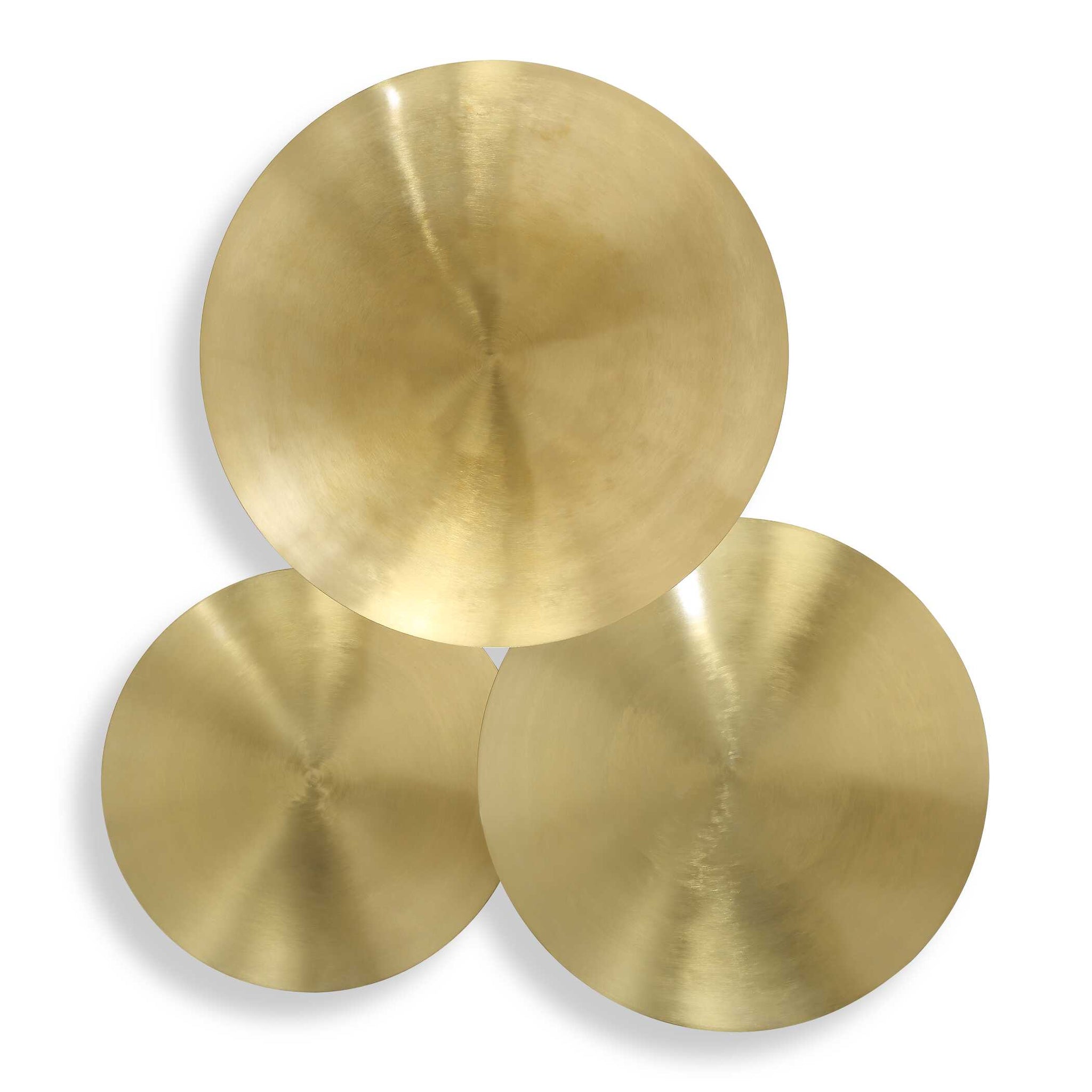 Uttermost Cymbalic Round Brass Wall Art Set/3