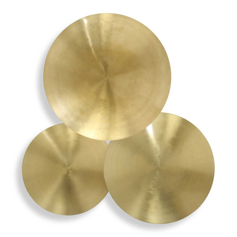 Uttermost Cymbalic Round Brass Wall Art Set/3