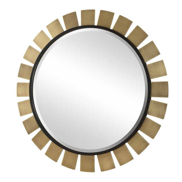 Uttermost Toluca Round Brass Mirror