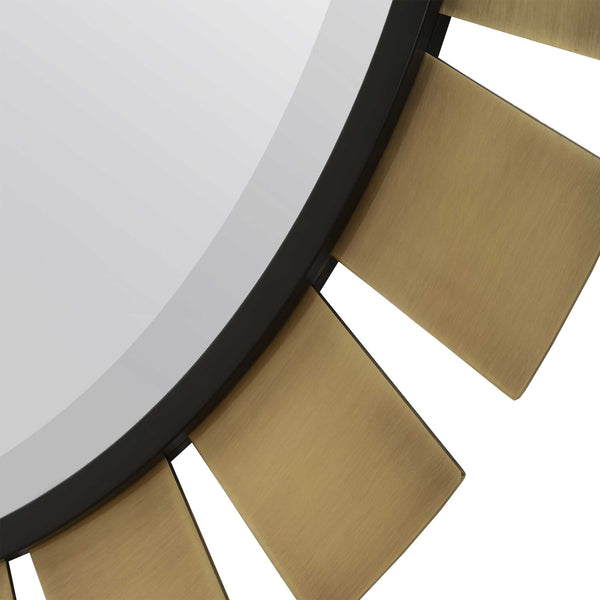 Uttermost Toluca Round Brass Mirror