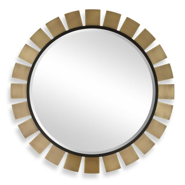 Uttermost Toluca Round Brass Mirror