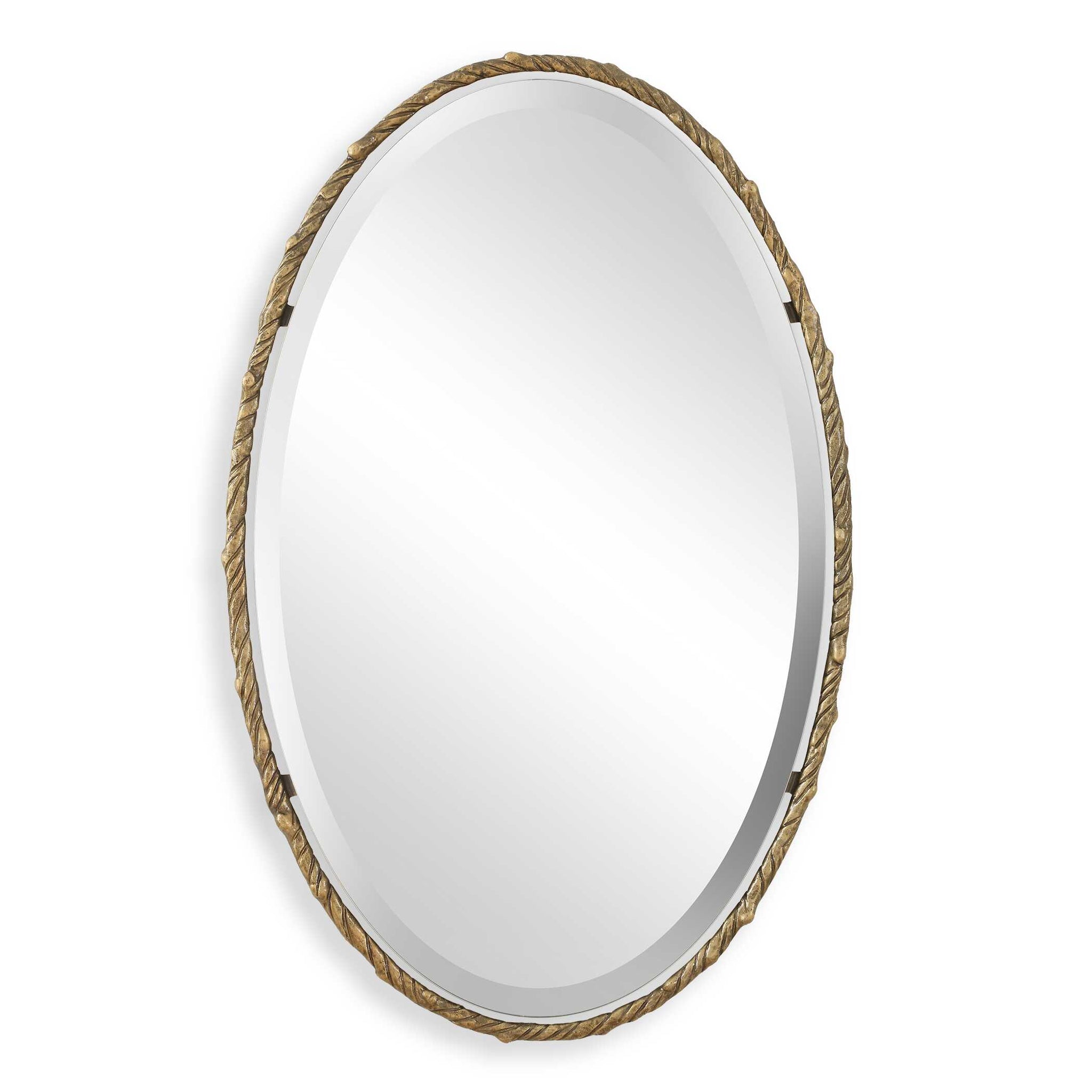 Uttermost Twisted Branch Oval Mirror