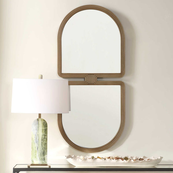 Uttermost Jacques Art Deco Gold Mirror
