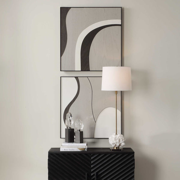 Uttermost Joel Modern Wood Wall Art Set/2