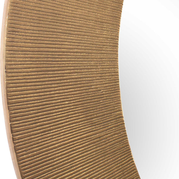 Uttermost Tano Antique Brass Round Mirror