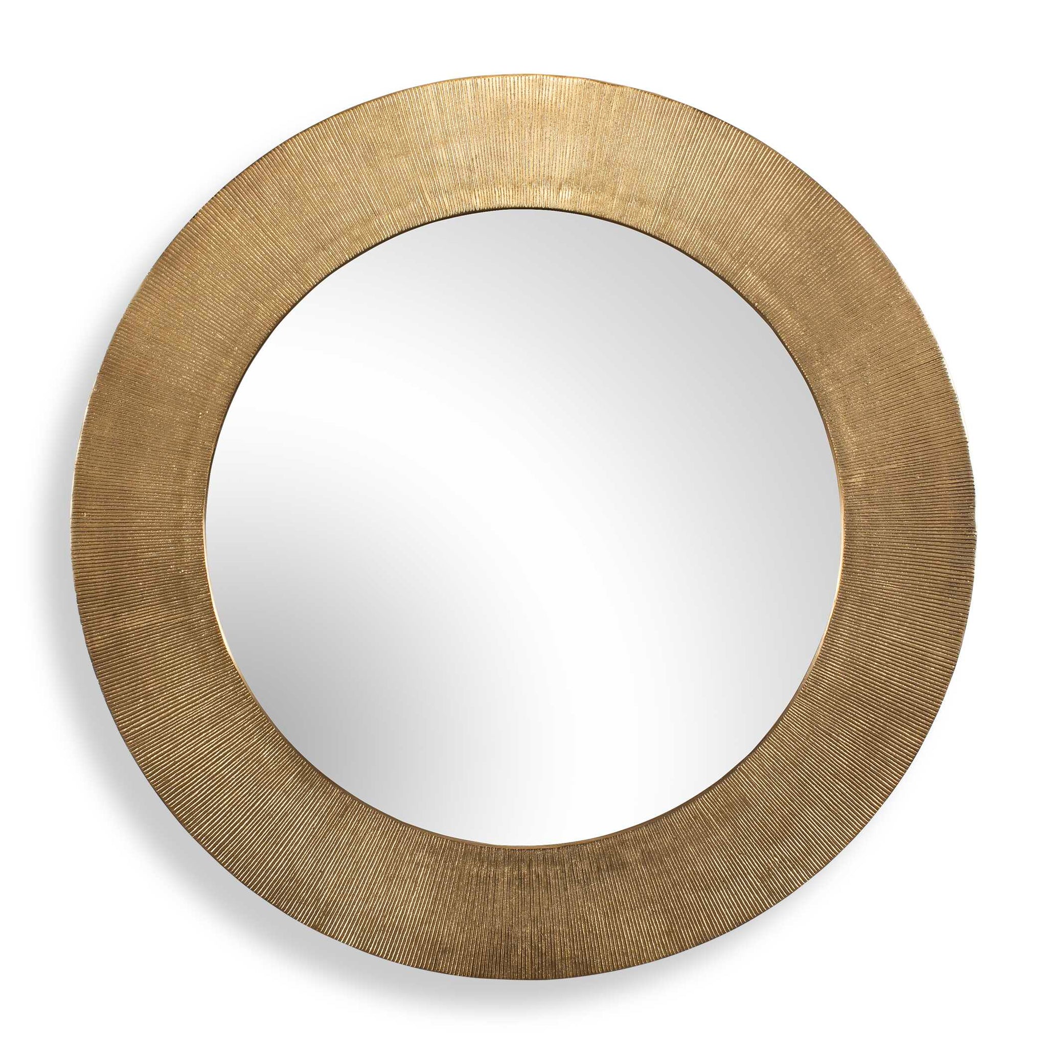 Uttermost Tano Antique Brass Round Mirror