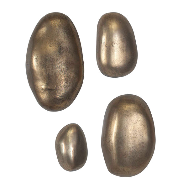 Uttermost Set In Stone Brass Outdoor Wall Art Set/4