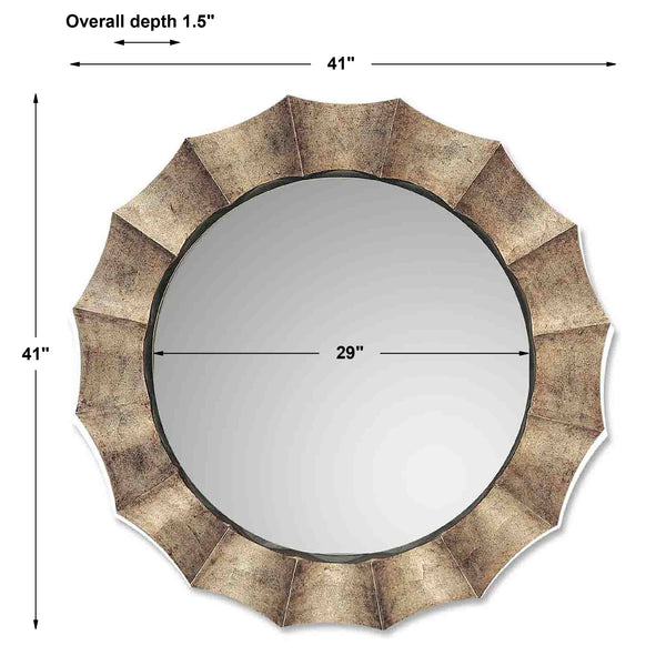 Uttermost Gotham U Antique Silver Mirror