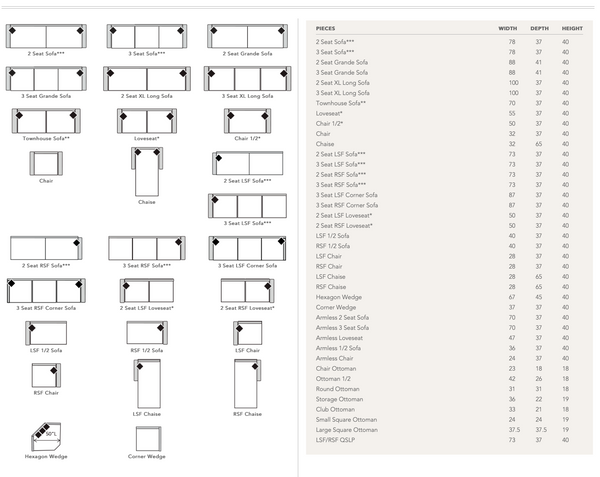 Four Seasons Ryane Slip Cover Grande Sofa