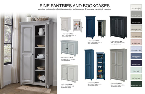Solid Wood Bookcases & Pantries
