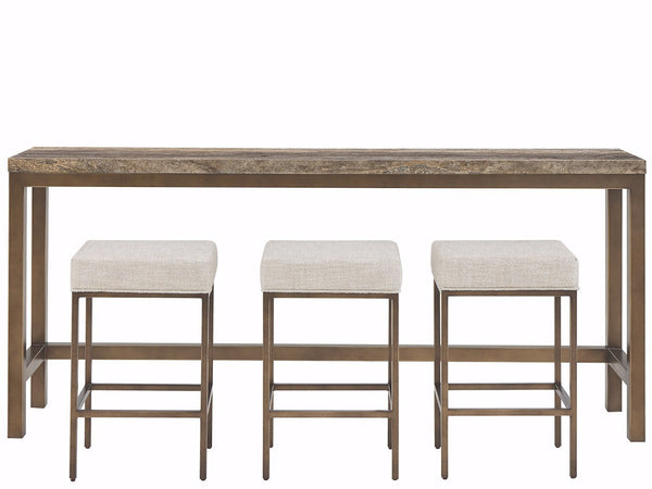 Brindle Console with Stools