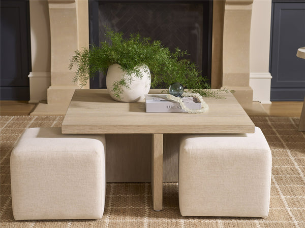 Dockside Cocktail Table with Ottomans